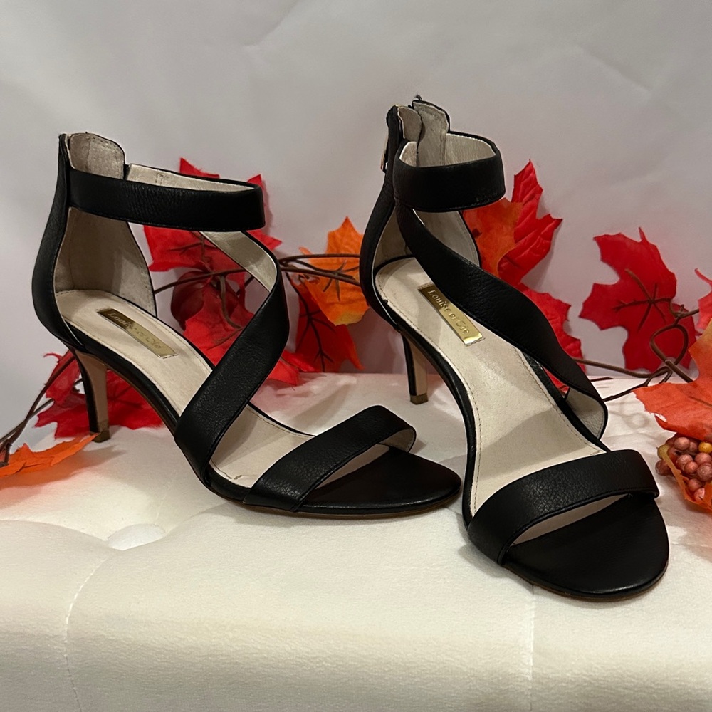Louise et Cie Black Strappy Heels